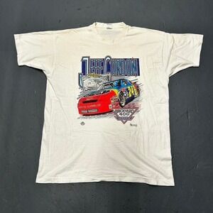 Vintage 90s single stitch Jeff Gordon nascar racing double sided graphic tee